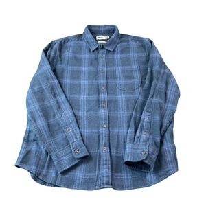 Wellen Blue Cotton Flannel Checked Men's L/S Button From Size XL